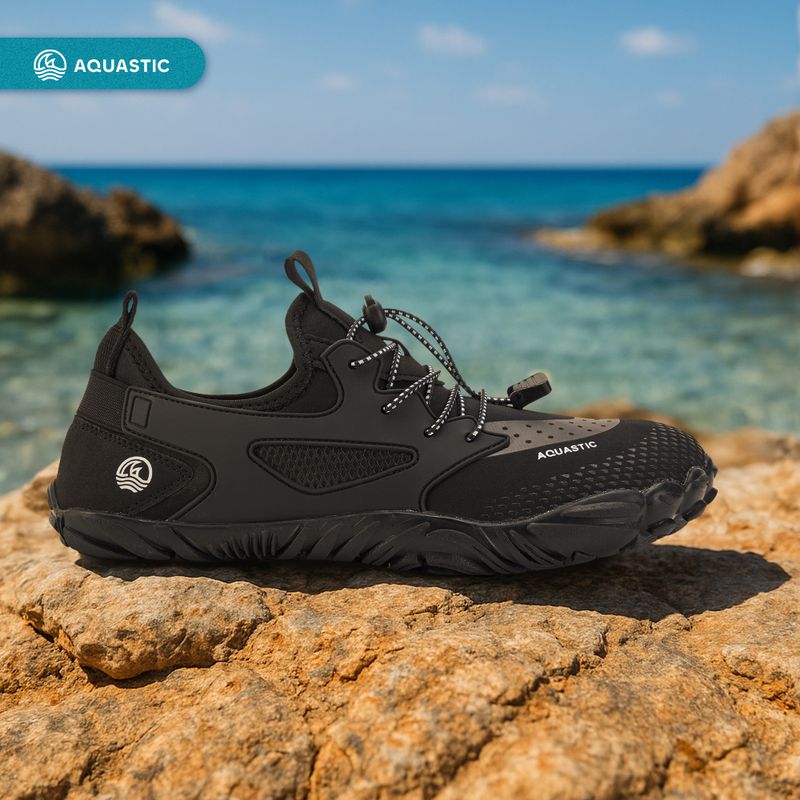 Wasserschuhe Herren AQUASTIC Saros Schwarz 2