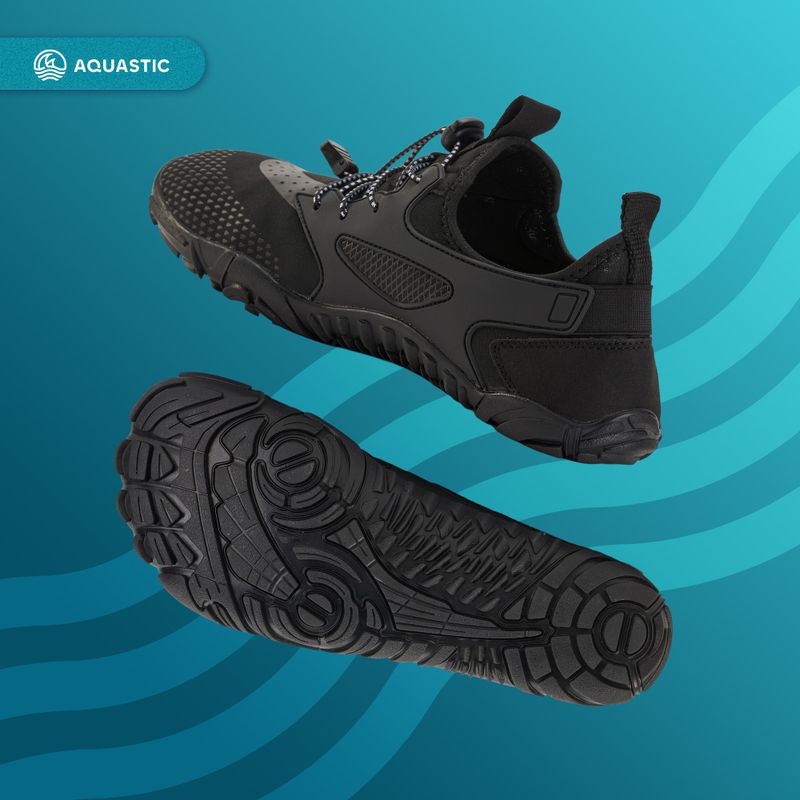 Wasserschuhe Herren AQUASTIC Saros Schwarz 5
