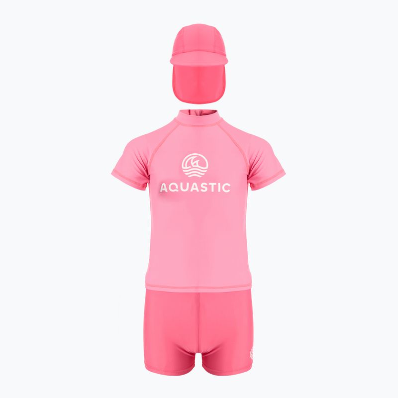 Kinderschwimmset AQUASTIC UV 50+ UPF Marimo JRG rosa