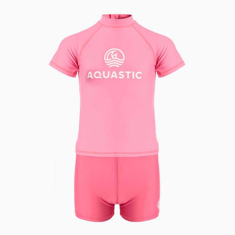 Kinderschwimmset AQUASTIC UV 50+ UPF Marimo JRG rosa 2