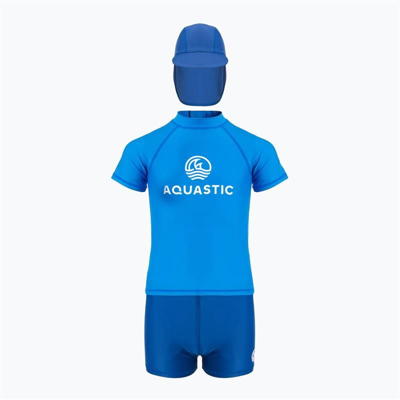 Kinderschwimmset AQUASTIC UV 50+ UPF Marimo JRB navy blau/blau