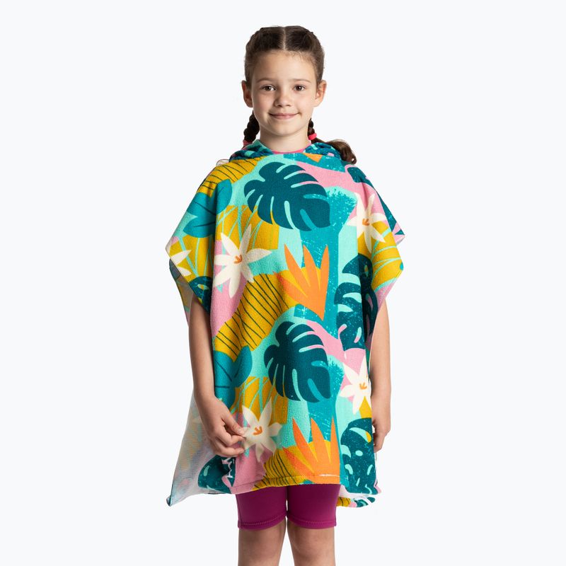 Kinderponcho AQUASTIC Sunny JR Blumen 2