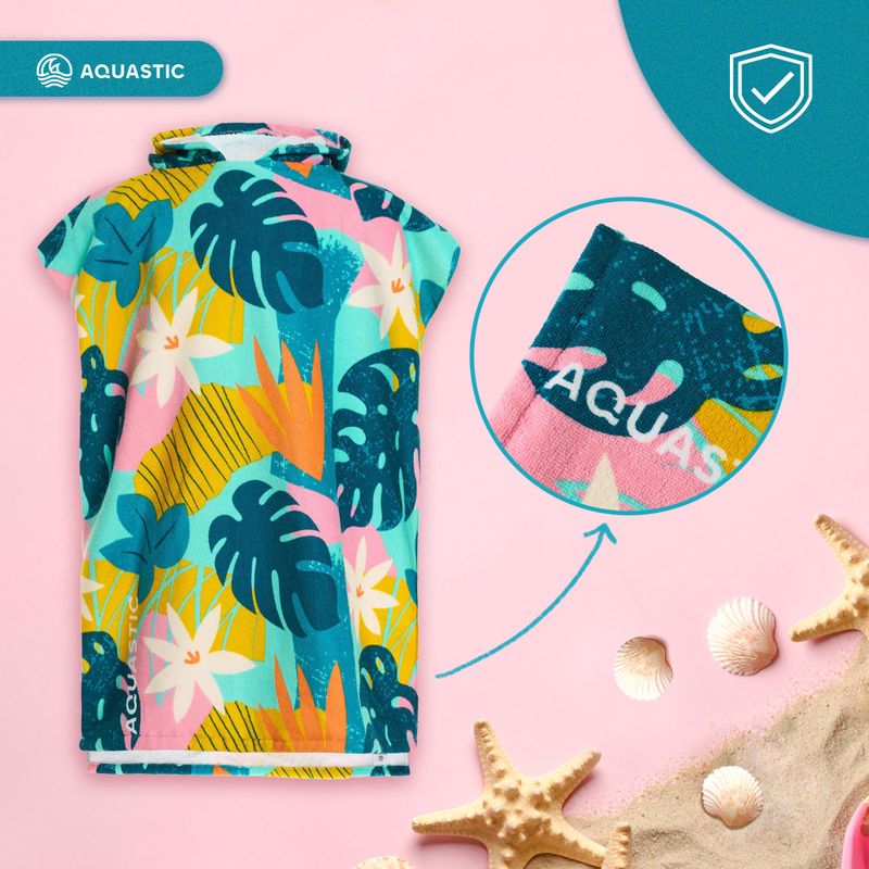 Kinderponcho AQUASTIC Sunny JR Blumen 16