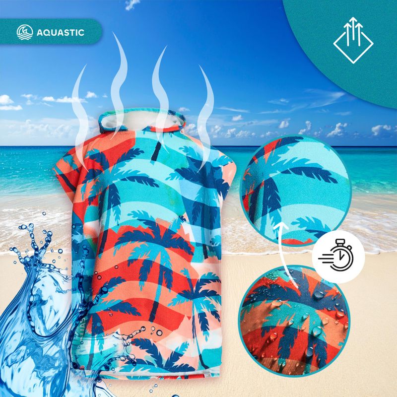 AQUASTIC Sunny JR Palmen-Kinderponcho 9
