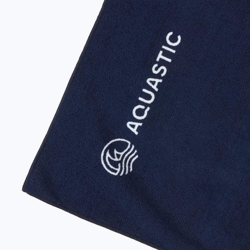 AQUASTIC Wavey marineblau/blaues Handtuch 3