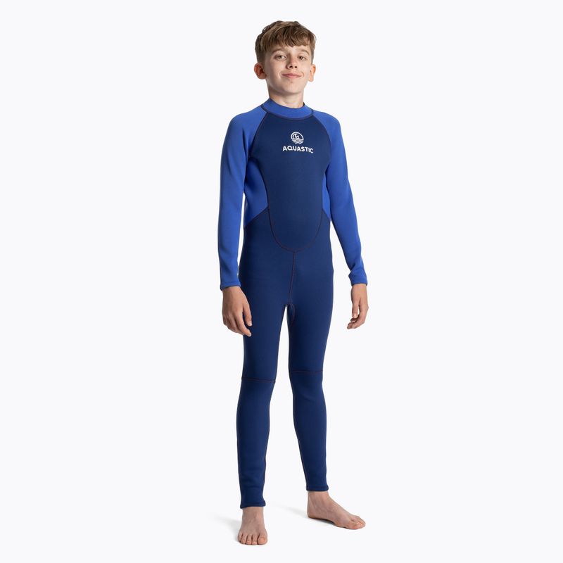 Kinderschwimmkörper AQUASTIC Wavey LG Jrb 2 mm navy blau/blau 2
