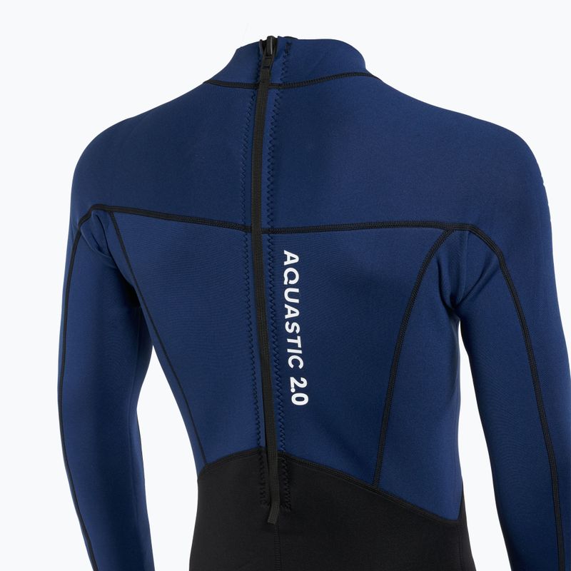 Herren Schwimmanzug AQUASTIC Wavey LG 2 mm schwarz/blau 5