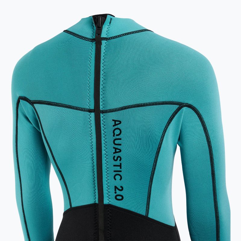 Damen Schwimmanzug AQUASTIC Wavey LG WMNS 2 mm schwarz/mint 5