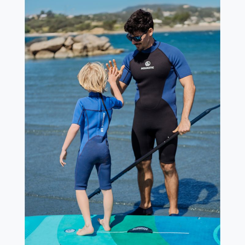 Kinderschwimmkörper AQUASTIC Wavey Jrb 2 mm navy blau/blau 9