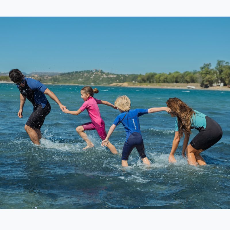 Kinderschwimmkörper AQUASTIC Wavey Jrb 2 mm navy blau/blau 10