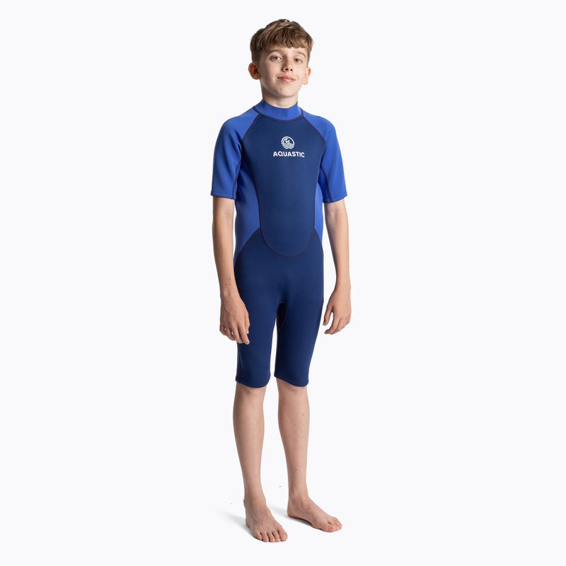 Kinderschwimmkörper AQUASTIC Wavey Jrb 2 mm navy blau/blau 2