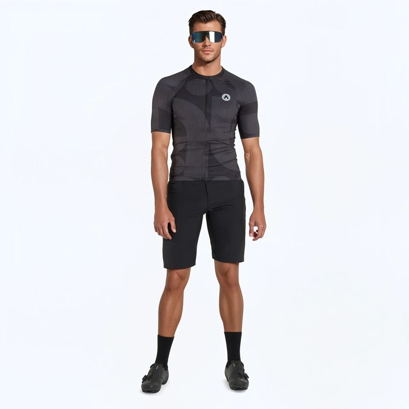 Herren ATTABO Vites Radtrikot schwarz 2