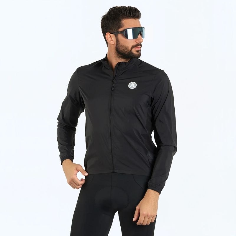 ATTABO Fahrradjacke Cahayo Jacket Winddicht schwarz