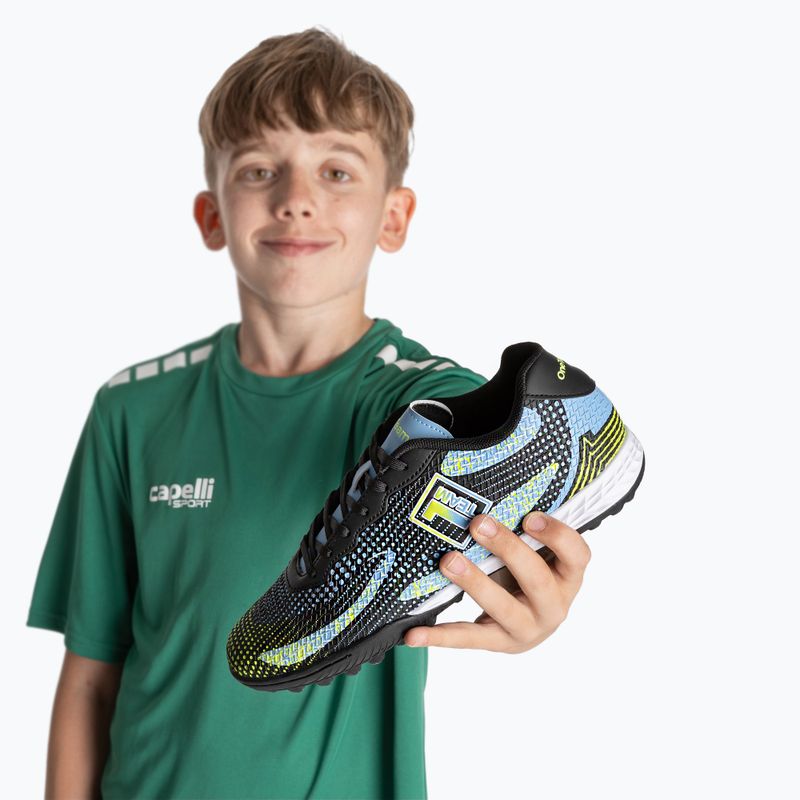 Fußballschuhe Kinder OneTeam Robero Teen TF Schwarz/Blau 12
