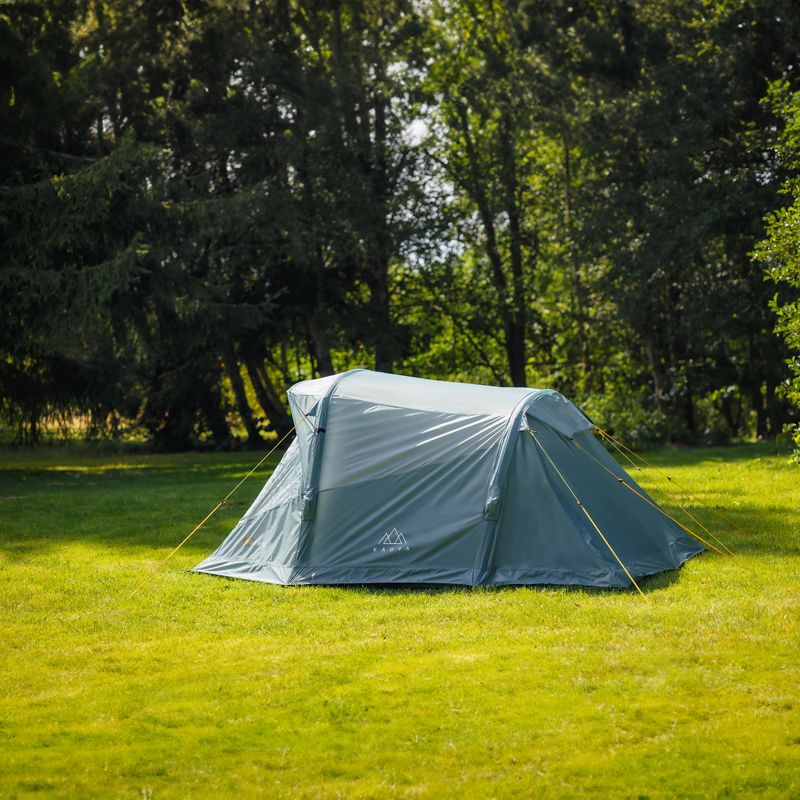Aufblasbares 3-Personen Campingzelt KADVA AIRcamp 3 grün 5