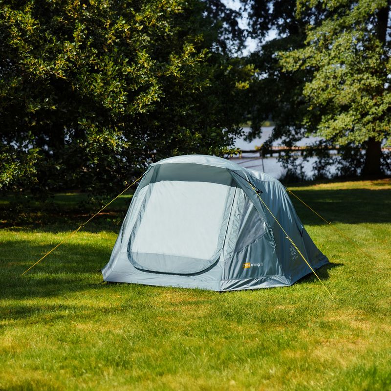 Aufblasbares 3-Personen Campingzelt KADVA AIRcamp 3 grün 11