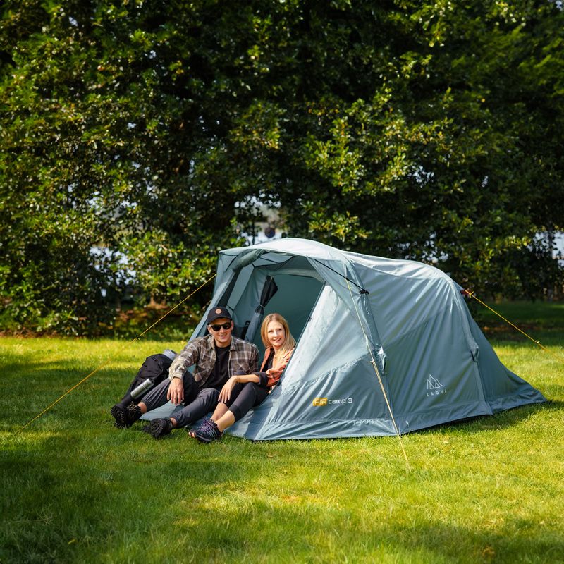 Aufblasbares 3-Personen Campingzelt KADVA AIRcamp 3 grün 12