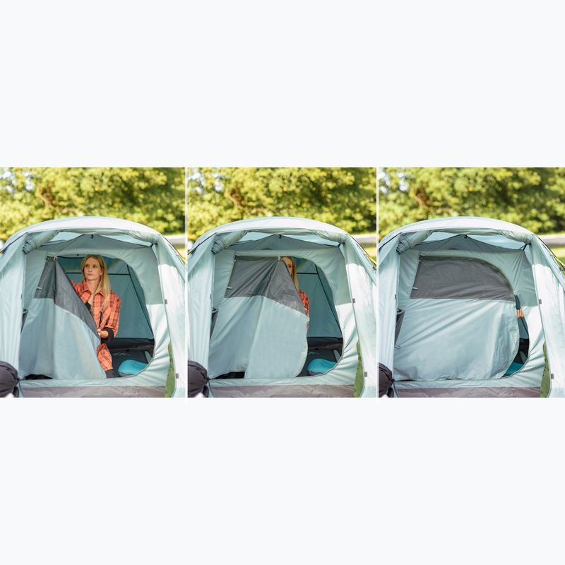 Aufblasbares 3-Personen Campingzelt KADVA AIRcamp 3 grün 13