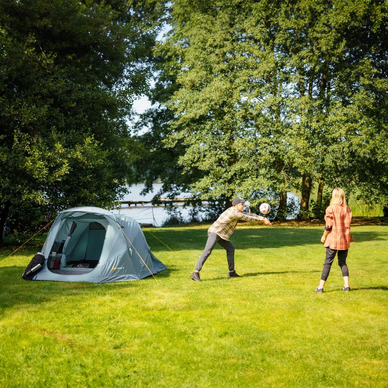Aufblasbares 3-Personen Campingzelt KADVA AIRcamp 3 grün 14
