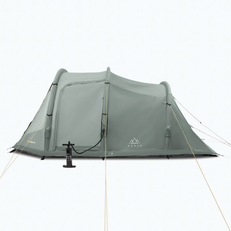 Aufblasbares 4-Personen Campingzelt KADVA AIRcamp 4.4 grün 21