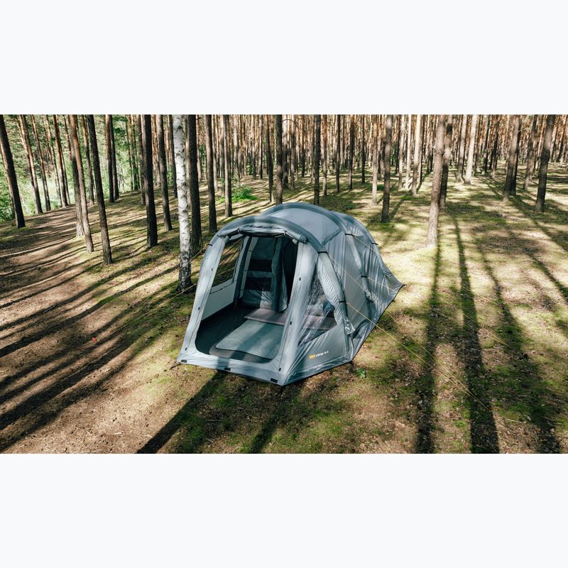 Aufblasbares 4-Personen Campingzelt KADVA AIRcamp 4.4 grün 4