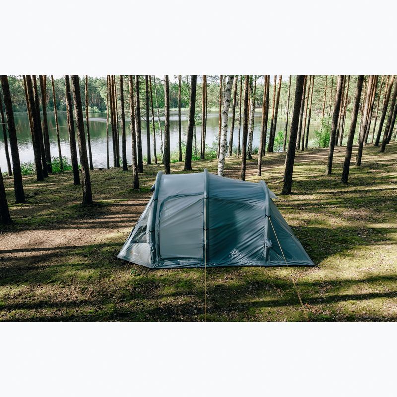 Aufblasbares 4-Personen Campingzelt KADVA AIRcamp 4.4 grün 28