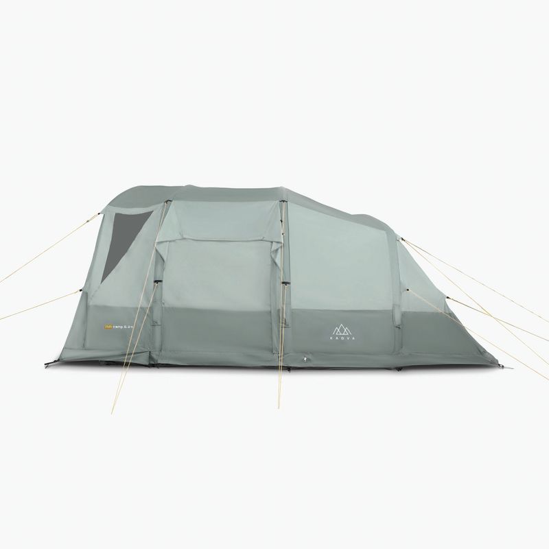 Aufblasbares 6-Personen Campingzelt KADVA AIRcamp 6.24 grün 4