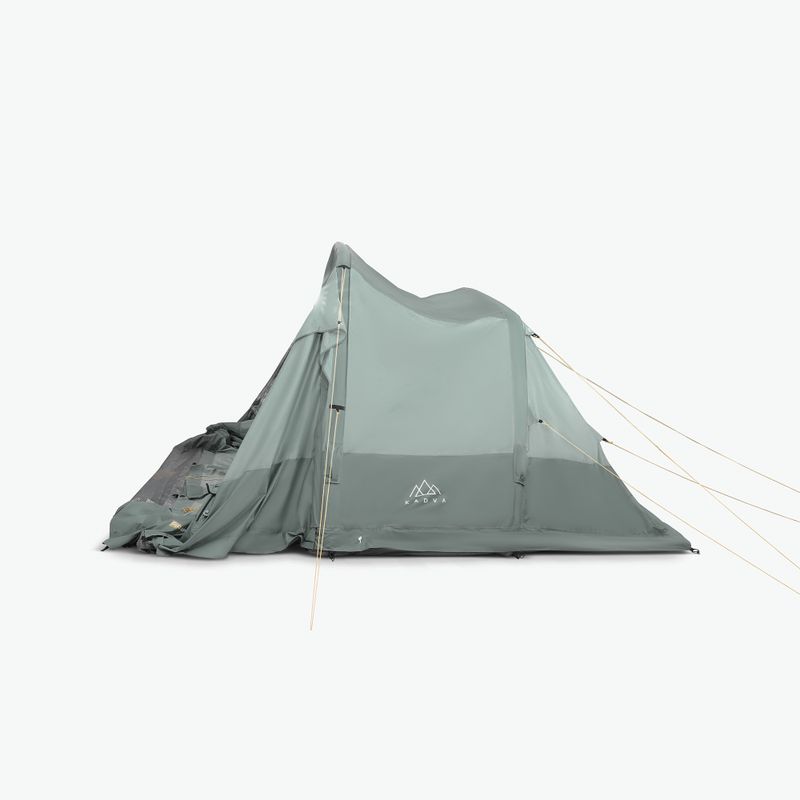 Aufblasbares 6-Personen Campingzelt KADVA AIRcamp 6.24 grün 16