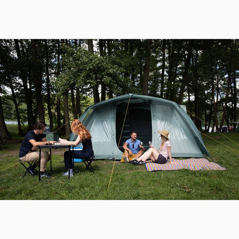 Aufblasbares 6-Personen Campingzelt KADVA AIRcamp 6.24 grün 27