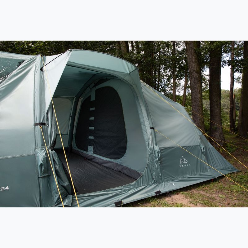 Aufblasbares 6-Personen Campingzelt KADVA AIRcamp 6.24 grün 33