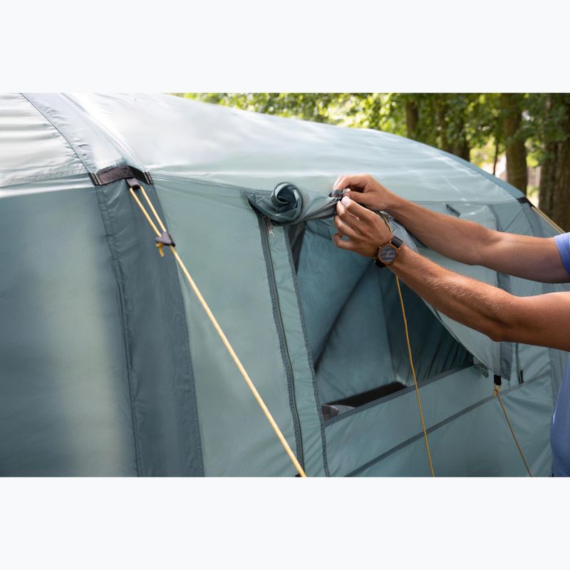 Aufblasbares 6-Personen Campingzelt KADVA AIRcamp 6.33 grün 29