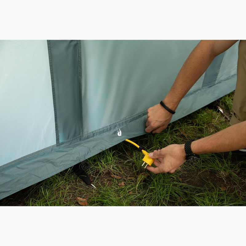 Aufblasbares 6-Personen Campingzelt KADVA AIRcamp 6.33 grün 28