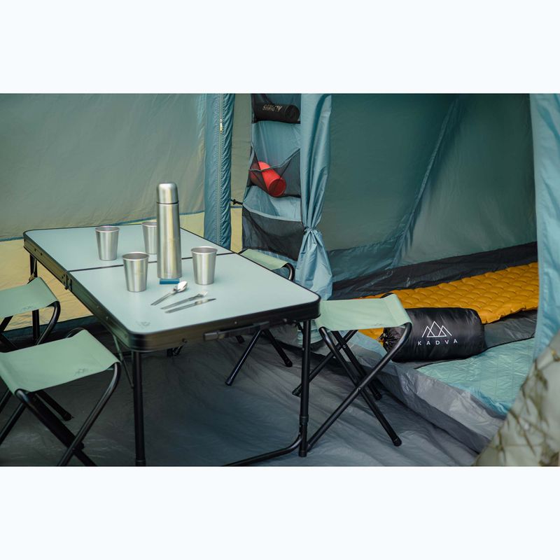 Aufblasbares 8-Personen Campingzelt KADVA AIRcamp 8.44 grün 30