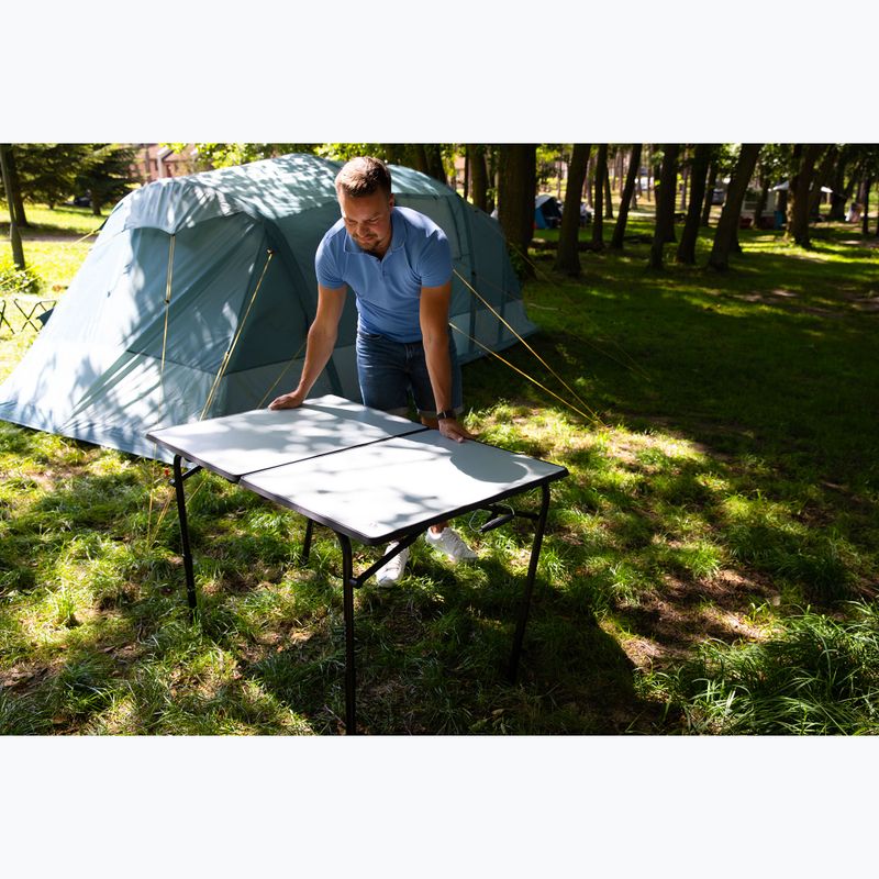 Klappbarer Campingtisch KADVA CAMPtable groß für 4-6 Personen grau 5
