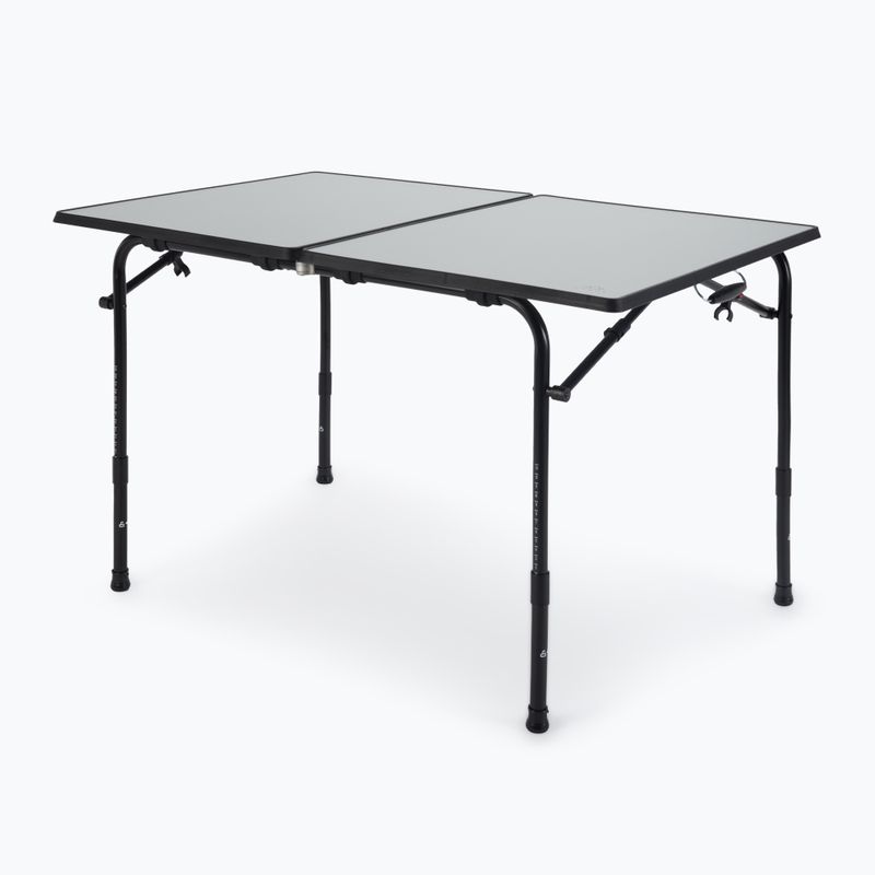 Klappbarer Campingtisch KADVA CAMPtable groß für 4-6 Personen grau