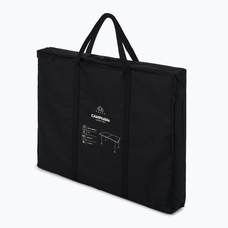 Klappbarer Campingtisch KADVA CAMPtable groß für 4-6 Personen grau 11
