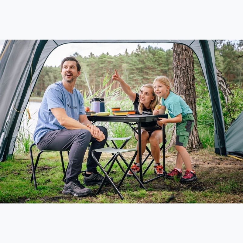 KADVA CAMPtable Touristen Tisch + Stühle Set grau 5