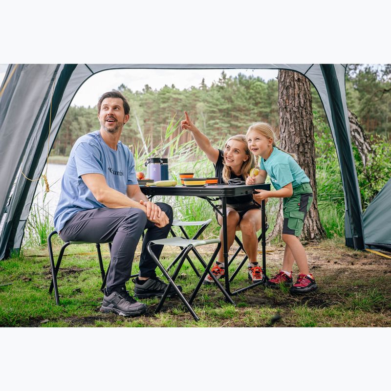Klappbarer Campingtisch + Stühle KADVA CAMPtable Set für 4-6 Personen grau 5