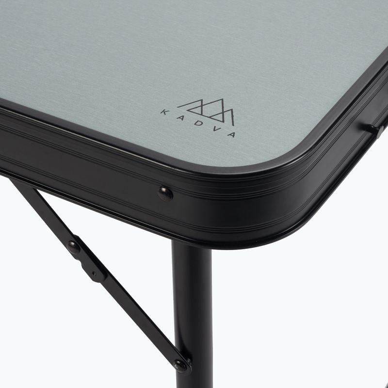 Klappbarer Campingtisch + Stühle KADVA CAMPtable Set für 4-6 Personen grau 11