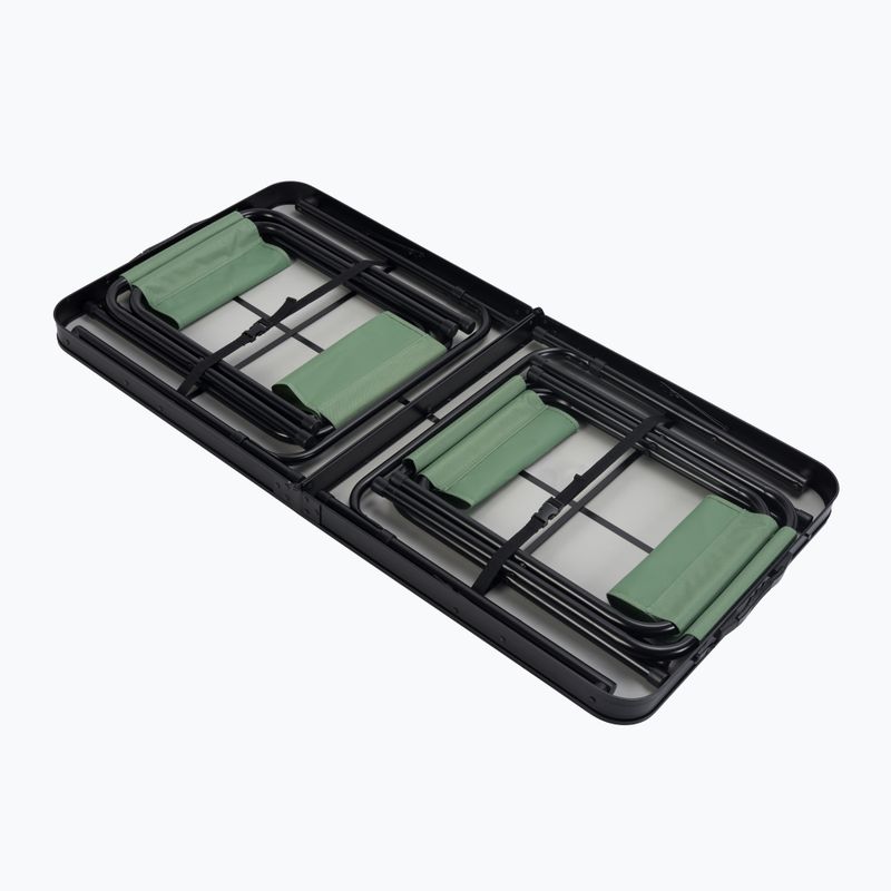 Klappbarer Campingtisch + Stühle KADVA CAMPtable Set für 4-6 Personen grau 12