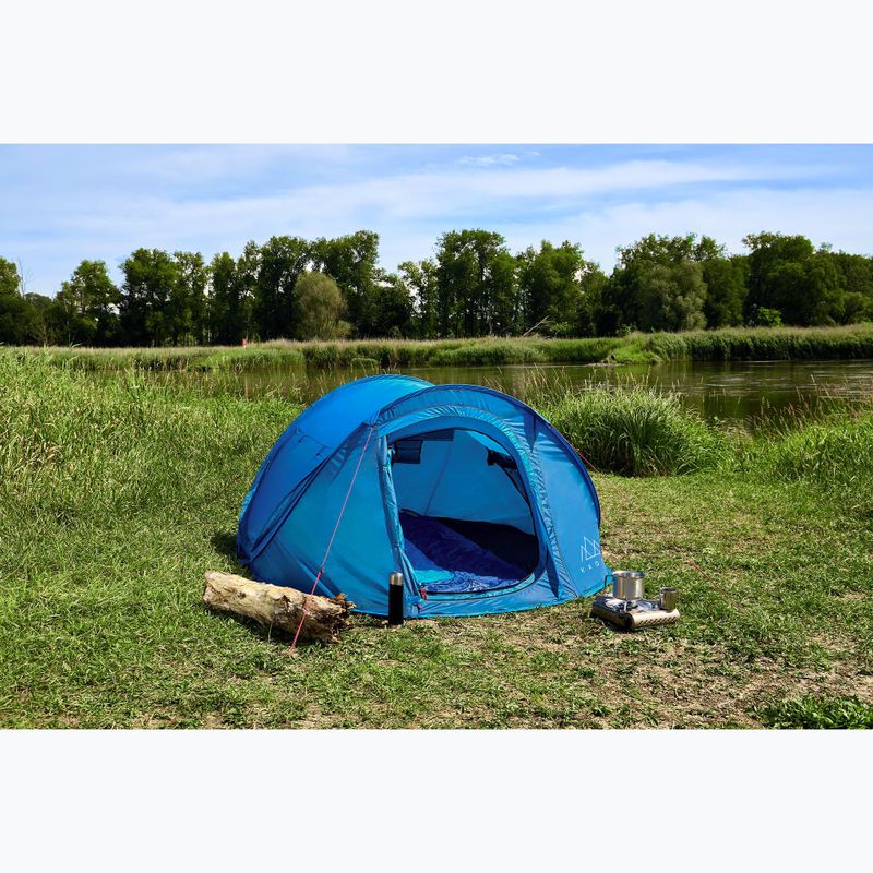 3-Personen Campingzelt KADVA Tartuga 3 blau 2