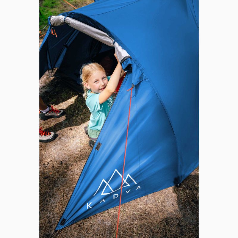 3-Personen Campingzelt KADVA CAMPdome 3 blau 4