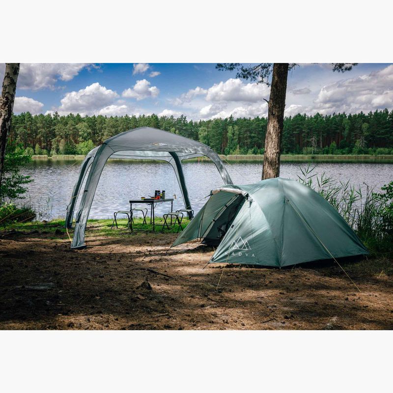 3-Personen Campingzelt KADVA CAMPdome 3 grün 2