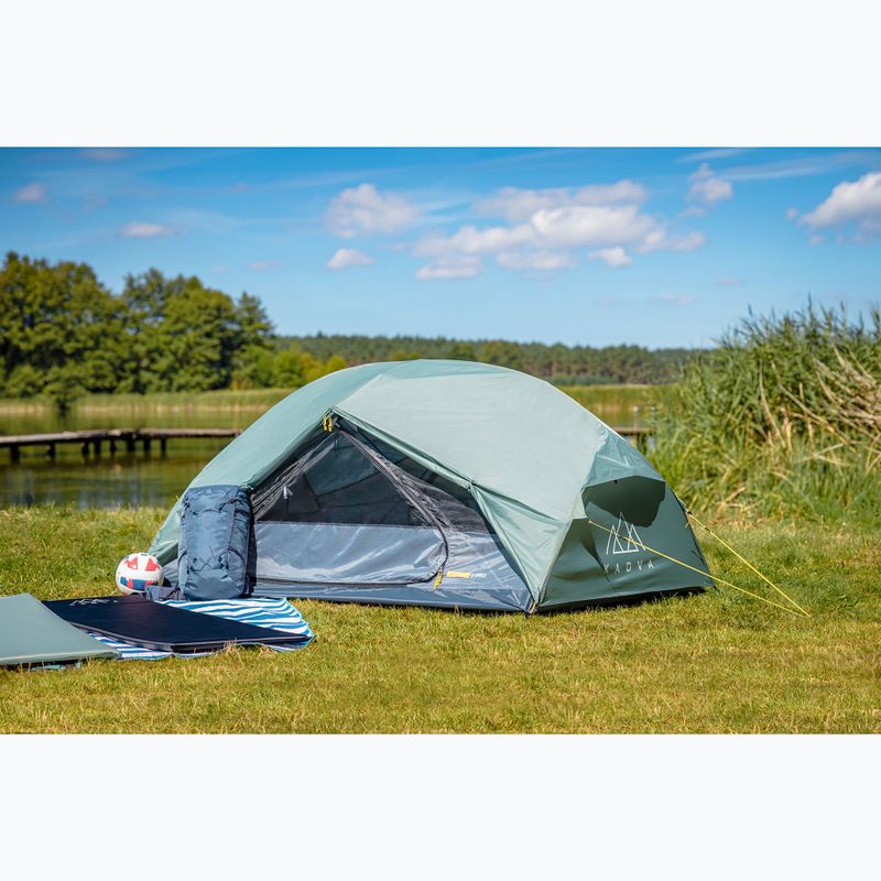 Ultraleichtes 2-Personen-Trekkingzelt KADVA EXPEDIT 2 PRO graugrün 4