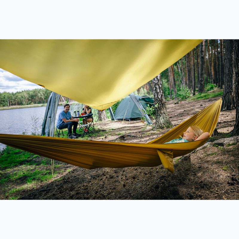 Reisehängematte KADVA Sailo Hammock ultraleicht gelb 4