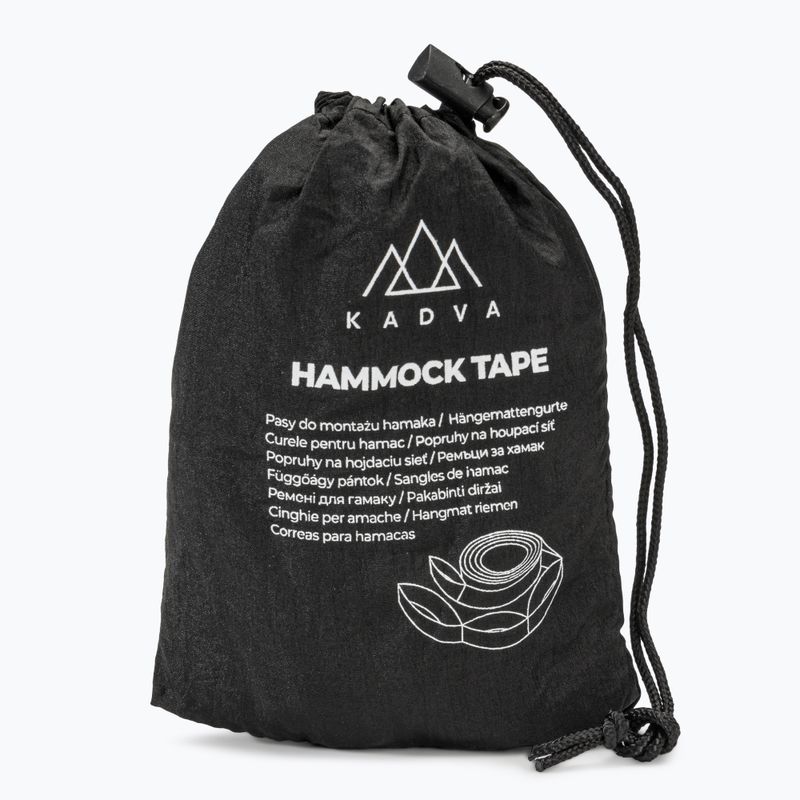 Bänder zur Befestigung der Hängematte KADVA Hammock tape schwarz 5