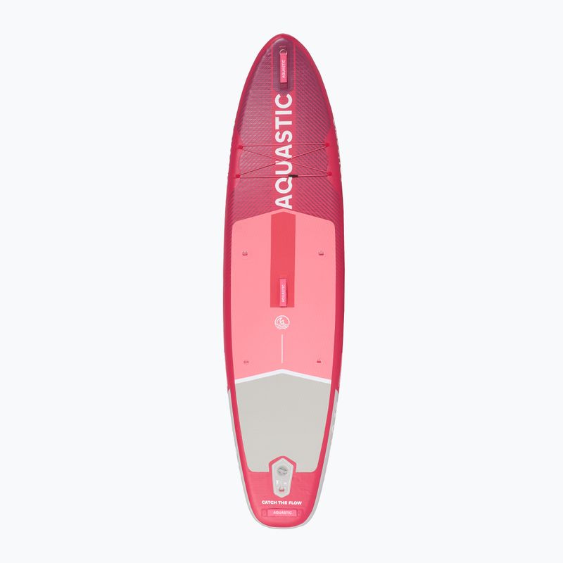 Set Paddleboard SUP aufblasbar AQUASTIC Perth 9'10" pink 3