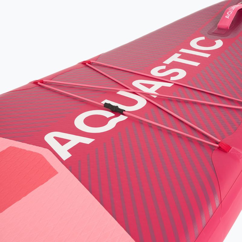 Set Paddleboard SUP aufblasbar AQUASTIC Perth 9'10" pink 7