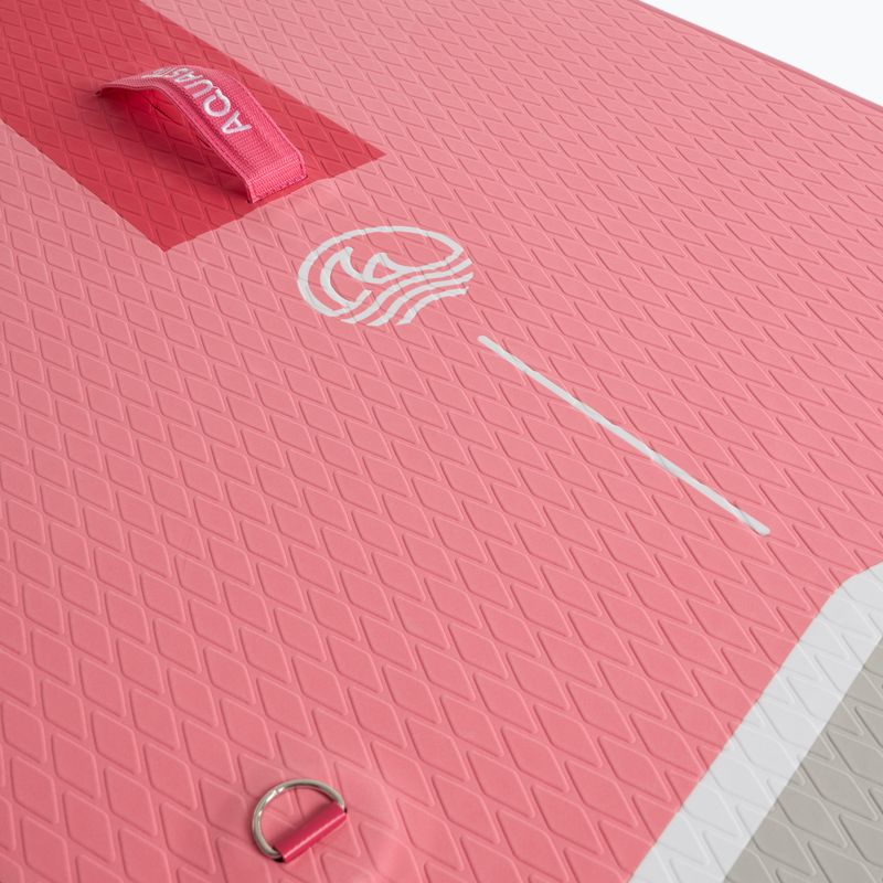Set Paddleboard SUP aufblasbar AQUASTIC Perth 9'10" pink 8