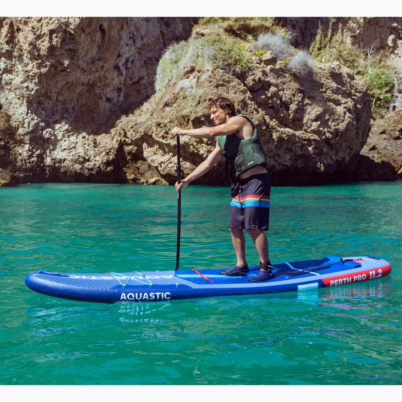 Board SUP AQUASTIC Perth Pro 11'2" Allround dunkelblau 26